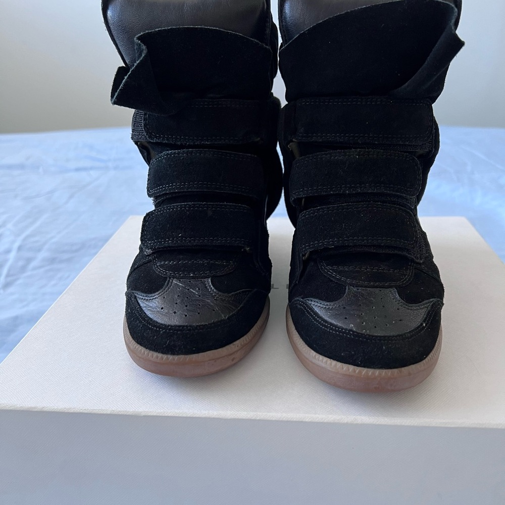 Isabel Marant Noir Suede High-Top Sneakers